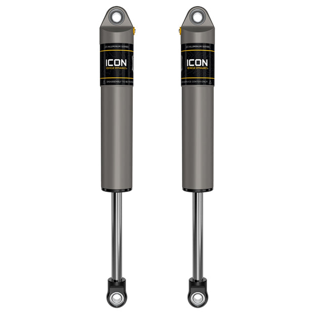 ICON 1999-2025 Ford F-250/F-350 Super Duty 3-6” Lift Rear V.S. 2.5 Aluminum Series Shock Absorbers Internal Reservoir Pair