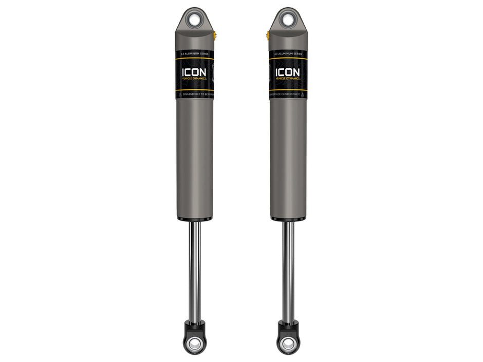 ICON 1999-2025 Ford F-250/F-350/F-450 Super Duty 0-3” Lift Rear V.S. 2.5 Aluminum Series Shocks Internal Reservoir Pair