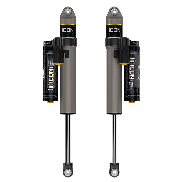 ICON 2021-2024 Ford F-150 0-1" Lift Rear V.S. 2.5 Aluminum Series Shock Absorbers Piggyback Reservoir W/ CDEV Pair