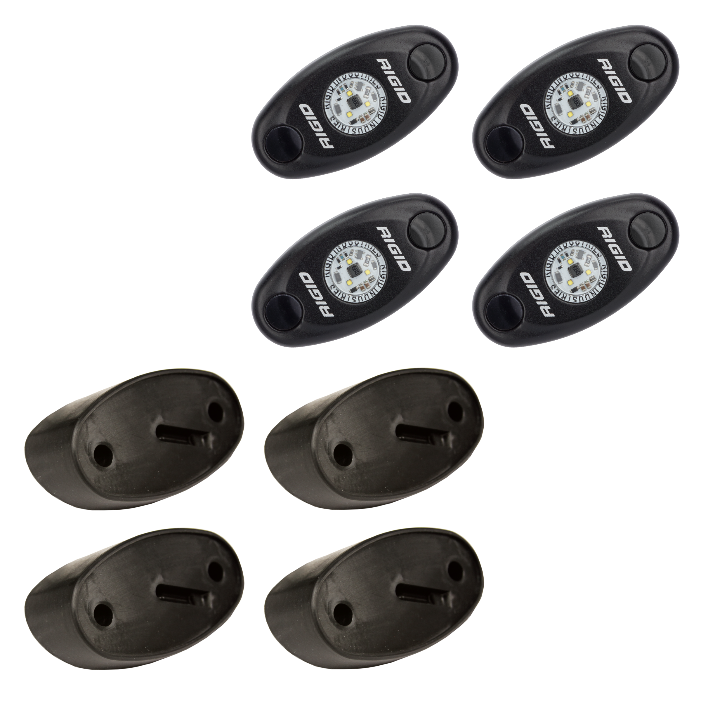 RIGID A-Series LED Universal Rock Light Kit High Power Blue Set Of 4