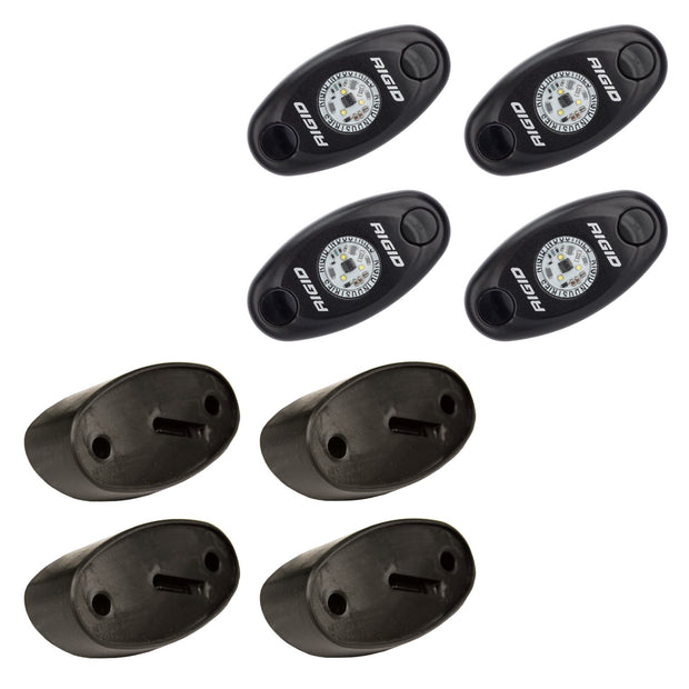 RIGID A-Series LED Universal Rock Light Kit High Power Blue Set Of 4