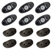 RIGID A-Series LED Universal Rock Light Kit High Power Cool White Set Of 6