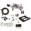 Nitrous Express - Q-JET/HOLLEY SPREAD BORE HITMAN PLUS (50-100-150-200HP) WITH 5LB BOTTLE - 40081-05