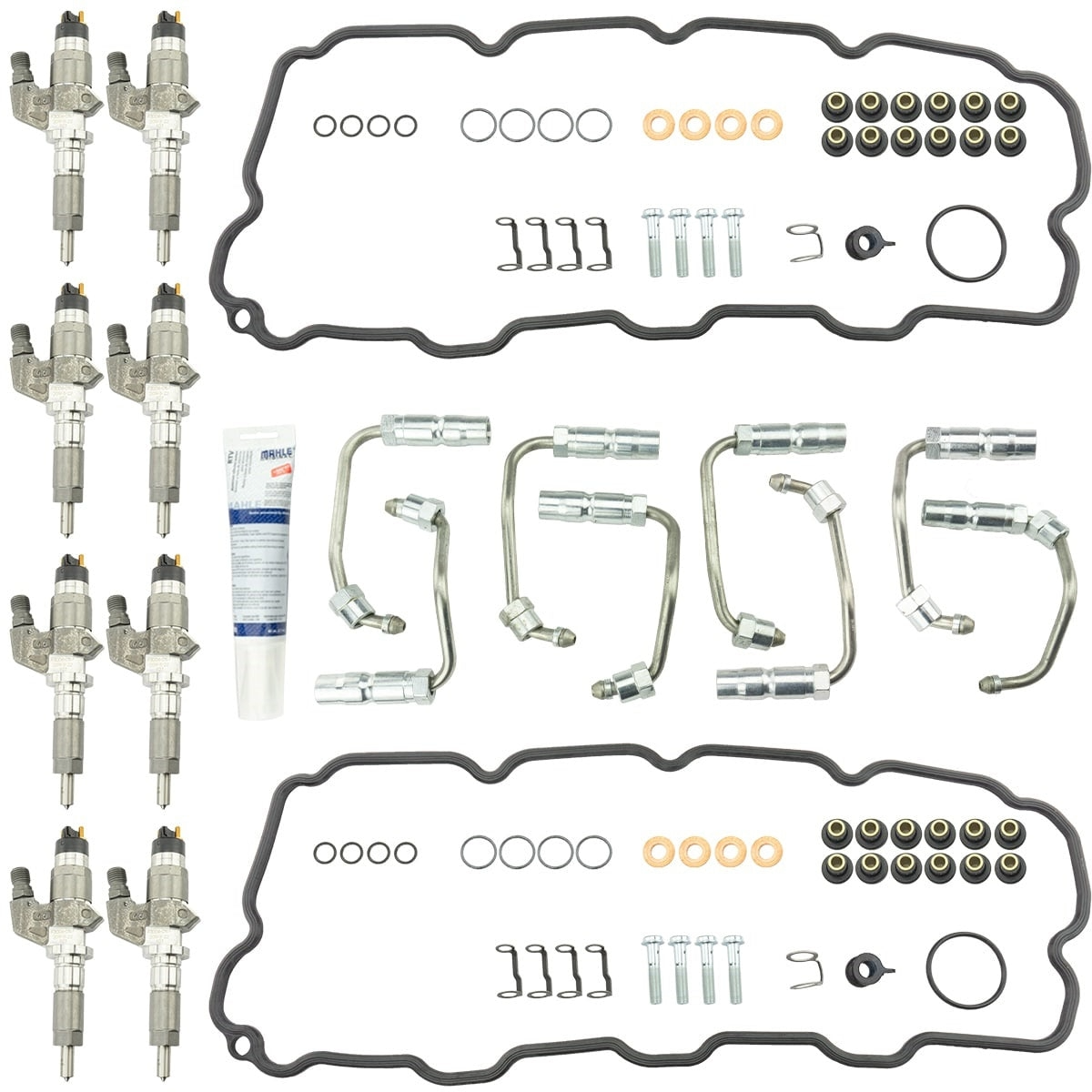 II Stock Bosch Reman 01-04 LB7 Injectors W/Install Kit