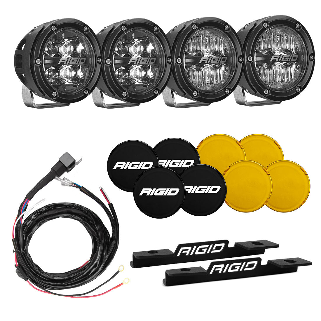 2021 Bronco A-Pillar Light Kit With A Set Of 360 Spot And A Set 360 Drive Lights