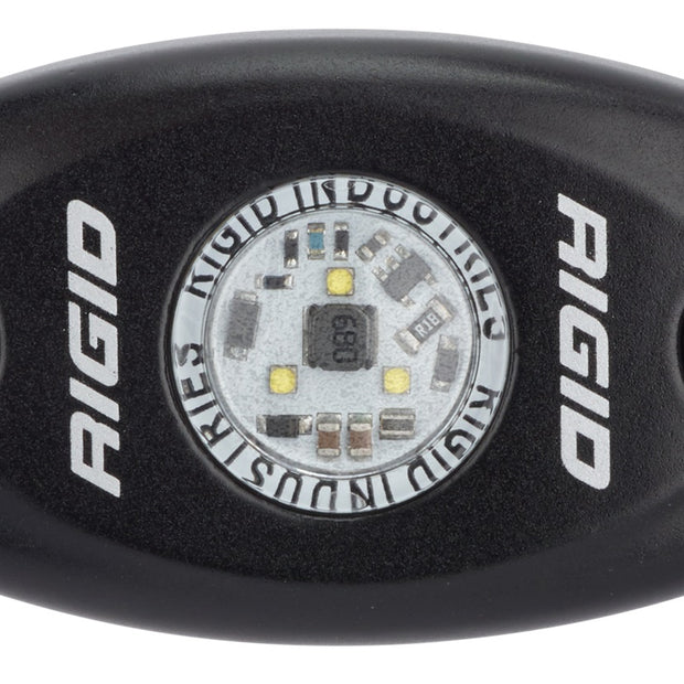 RIGID A-Series LED Light Low Power Cool White Black Housing Single