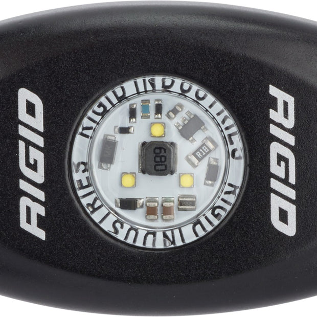 RIGID A-Series LED Light High Power Natural White Black Housing Single
