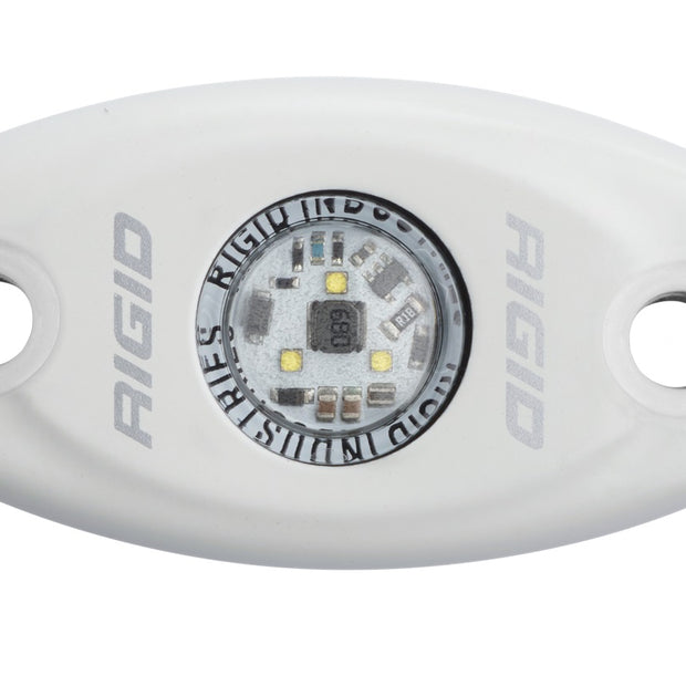 RIGID A-Series LED Light Low Power Cool White White Housing Single