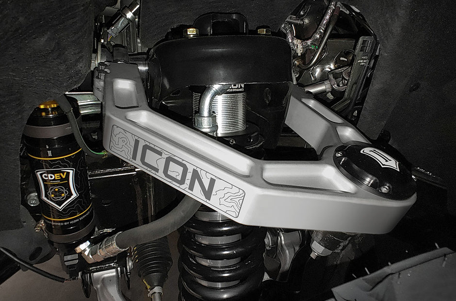 ICON 2021-2023 Ford Bronco Front 1.5-4” Lift V.S. 2.5 Series Coilover Kit Remote Reservoir W/ CDEV