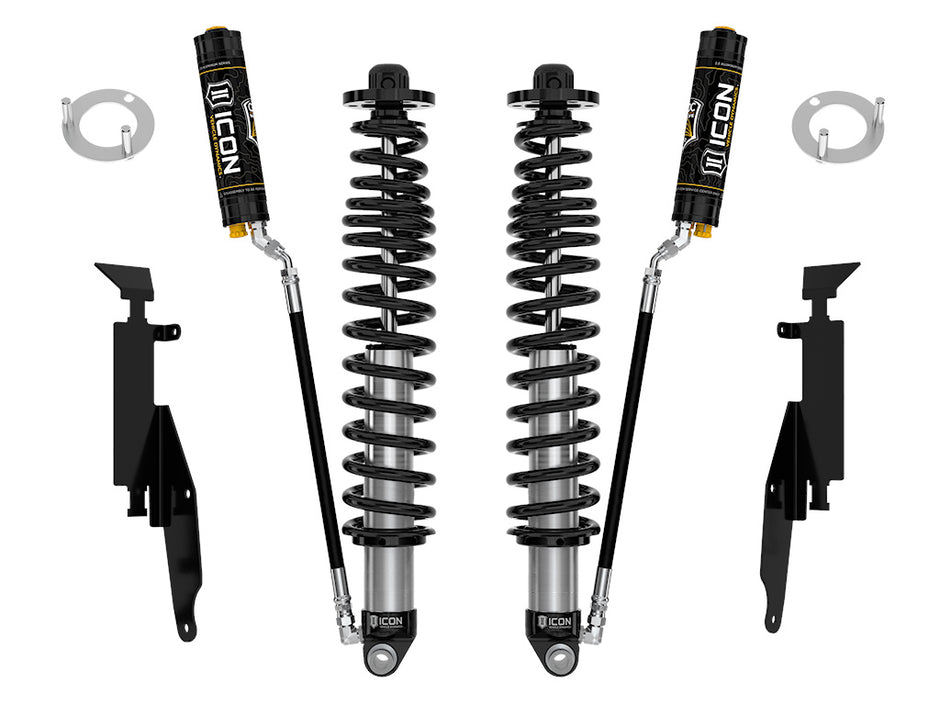 ICON 2021-2023 Ford Bronco Rear 1.25-3” Lift V.S. 2.5 Series Coilover Kit Remote Reservoir W/ CDCV Heavy Rate Spring