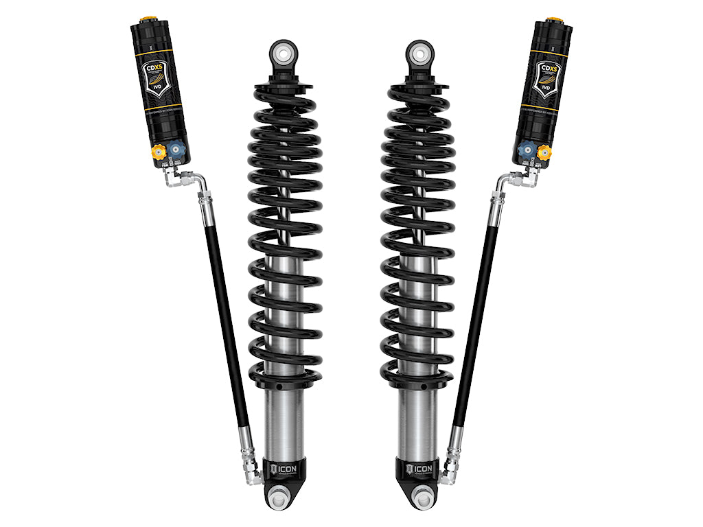 ICON 2021-2023 Ford Bronco Rear 1.25-3” Lift V.S. 2.5 Series Coilover Kit Remote Reservoir W/ CDXS Heavy Rate Spring