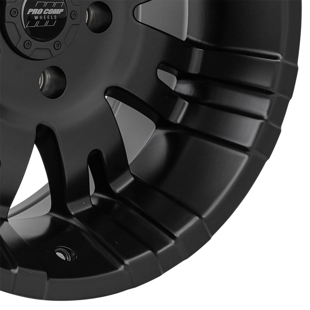 Raven Satin Black 17x9 5x5 4.75BS Offset -6mm Cap P/N 8327041
