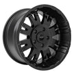 Raven Satin Black 17x9 5x5.5 4.75BS Offset -6mm Cap P/N 8425041