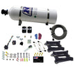 Nitrous Express - DUAL 4150/ALCOHOL (100-200-300-400-500HP) WITH 15LB BOTTLE - 50245-15
