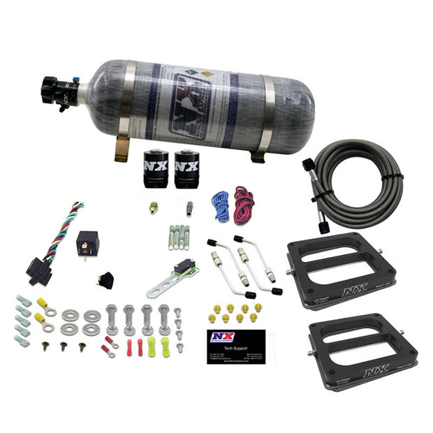 Nitrous Express - DUAL DOM/ALC (100-200-300-400-500HP) WITH COMPOSITE BOTTLE - 50275-12