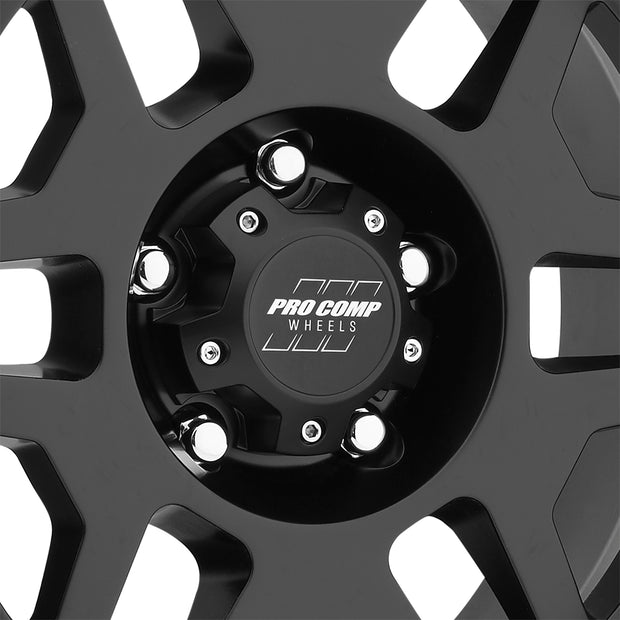 Phaser Satin Black 17X9 5x5 4.75BS Offset -6mm Cap P/N 5041550000