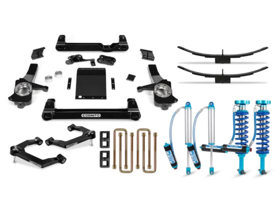 Cognito 6-Inch Elite Lift Kit With King 2.5 Remote Reservoir Shocks For 2019-2024 Silverado/Sierra 1500 2WD/4WD Including AT4 And Trail Boss