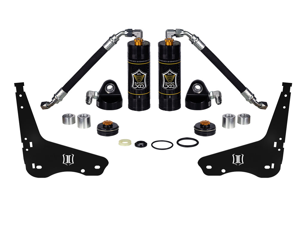 ICON 2007-2021 Toyota Tundra/2008-2022 Toyota Sequoia Coilover Reservoir W/ CDCV Upgrade Kit With Seals Pair