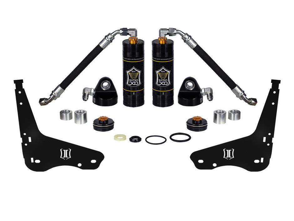 ICON 2007-2021 Toyota Tundra/2008-2022 Toyota Sequoia Coilover Reservoir W/ CDCV Upgrade Kit With Seals Pair