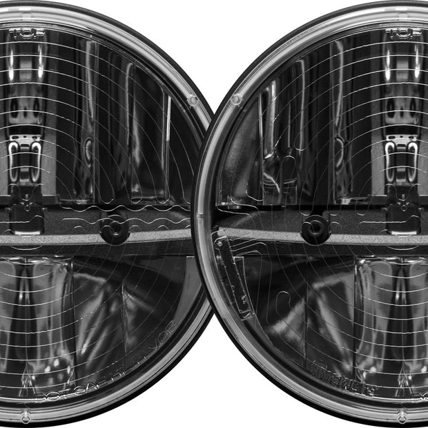 RIGID 7 Inch Round Heated Headlight Kit With PWM Adaptor Pair