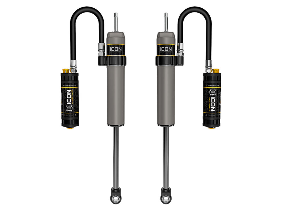 ICON 1996-2002 Toyota 4Runner 0-2" Lift Rear V.S. 2.5 Aluminum Series Shock Absorbers Remote Reservoir W/ CDCV Pair