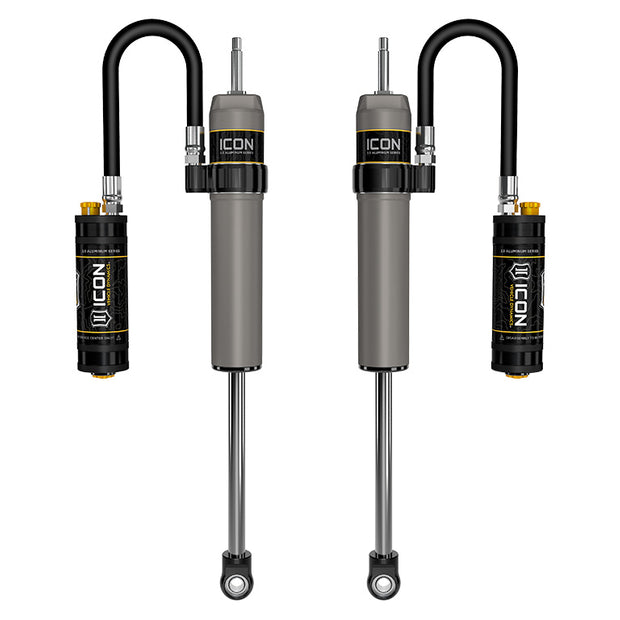 ICON 1996-2002 Toyota 4Runner 0-2" Lift Rear V.S. 2.5 Aluminum Series Shock Absorbers Remote Reservoir W/ CDCV Pair