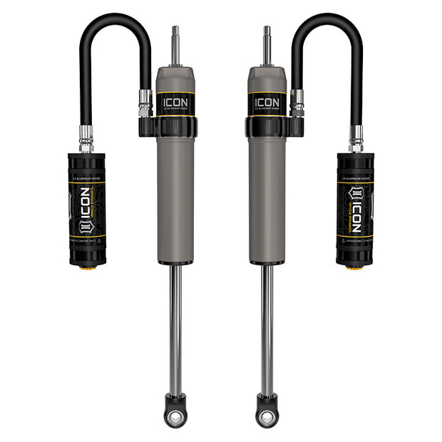 ICON 1996-2002 Toyota 4Runner 0-2" Lift Rear V.S. 2.5 Aluminum Series Shock Absorbers Remote Reservoir Pair