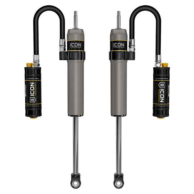 ICON 2022-2025 Toyota Tundra 0-1.5” Lift/2023-2025 Sequoia 0-4" Lift Rear V.S. 2.5 Aluminum Series Shock Absorbers Remote Reservoir W/ CDCV Pair