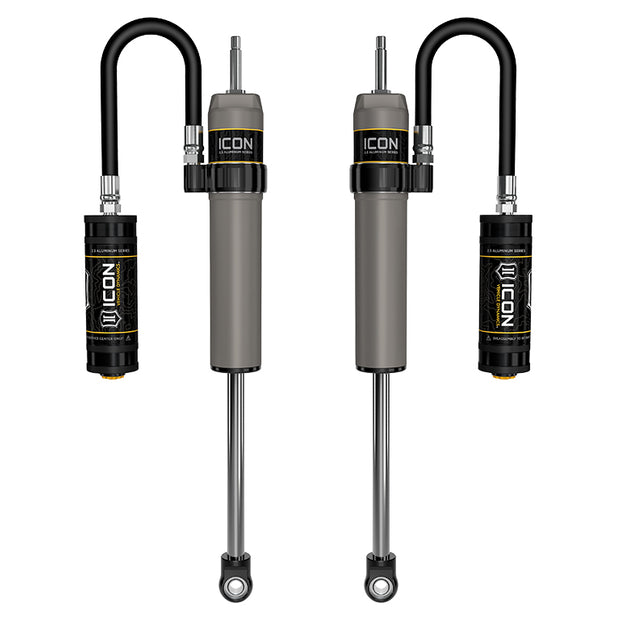 ICON 2022-2025 Toyota Tundra 0-1.5” Lift/2023-2025 Sequoia 0-4" Lift Rear V.S. 2.5 Aluminum Series Shock Absorbers Remote Reservoir Pair