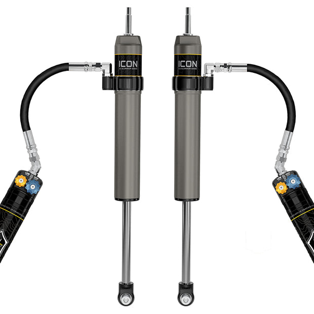 ICON 2022-2025 Toyota Tundra 0-1.5” Lift/2023-2025 Sequoia 0-4" Lift Rear V.S. 2.5 Aluminum Series Shock Absorbers Remote Reservoir W/ CDXS Pair