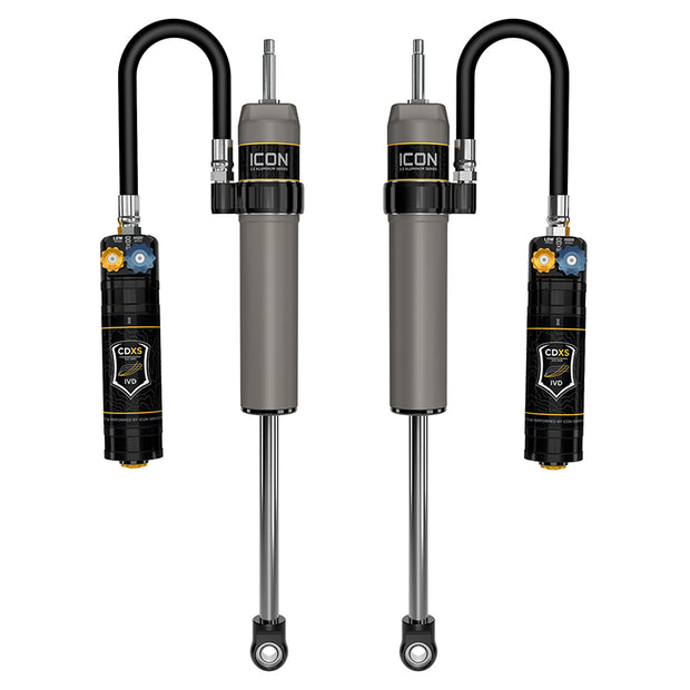 ICON 2024-2025 Toyota Land Cruiser 250 Series/2024-2025 Lexus GX550 0-3” Lift Rear V.S. 2.5 Aluminum Series Shock Absorbers Remote Reservoir W/ CDXS Pair