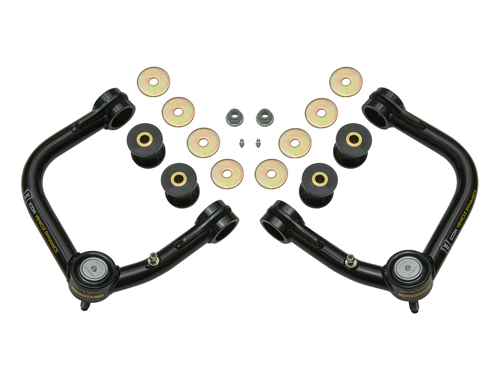 ICON 2007-2014 Toyota FJ Cruiser/2003-2024 Toyota 4Runner/2003-2023 Lexus GX Tubular Upper Control Arm W/ Delta Joint Kit