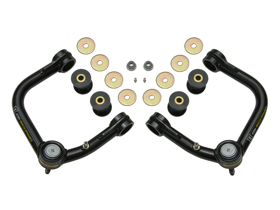 ICON 2007-2014 Toyota FJ Cruiser/2003-2024 Toyota 4Runner/2003-2023 Lexus GX Tubular Upper Control Arm W/ Delta Joint Kit
