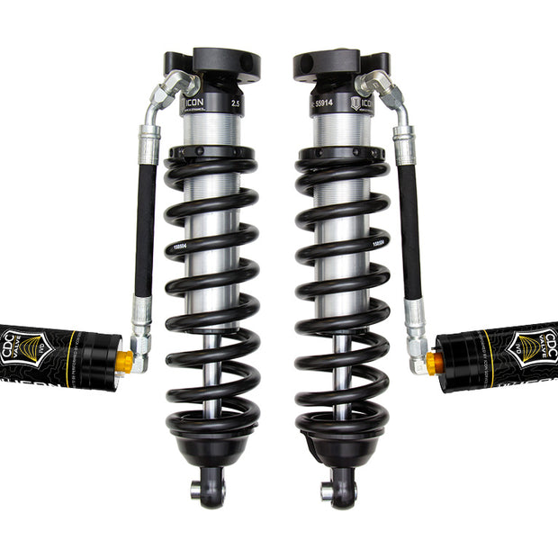 ICON 1996-2004 Toyota Tacoma 0-3" Lift FrontV.S. 2.5 Series Coilover Kit Extended Travel Remote Reservoir W/ CDCV 700 Lbs/in Spring Rate