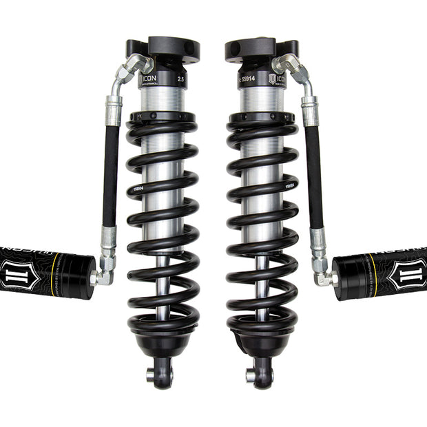 ICON 1996-2004 Toyota Tacoma 0-3" Lift FrontV.S. 2.5 Series Coilover Kit Extended Travel Remote Reservoir 700 Lbs/in Spring Rate