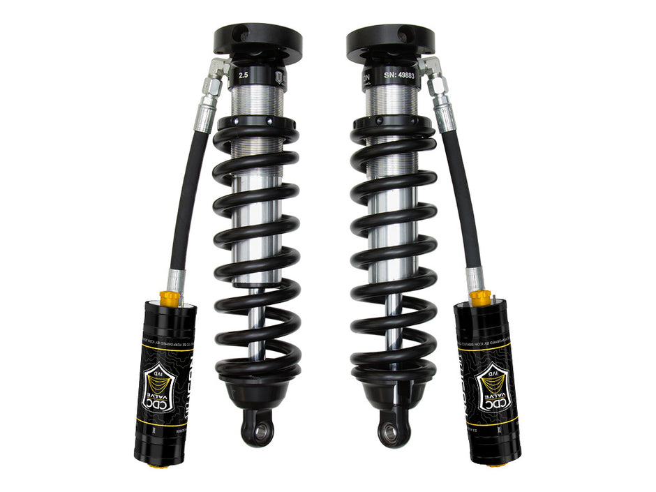 ICON 1996-2002 Toyota 4Runner 0-3" Lift Front V.S. 2.5 Series Coilover Kit Extended Travel Remote Reservoir W/ CDCV