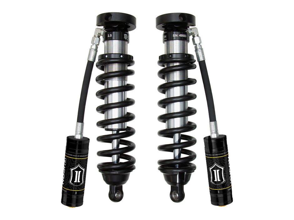 ICON 1996-2002 Toyota 4Runner 0-3" Lift Front V.S. 2.5 Series Coilover Kit Extended Travel Remote Reservoir 700 Lbs/in Spring Rate