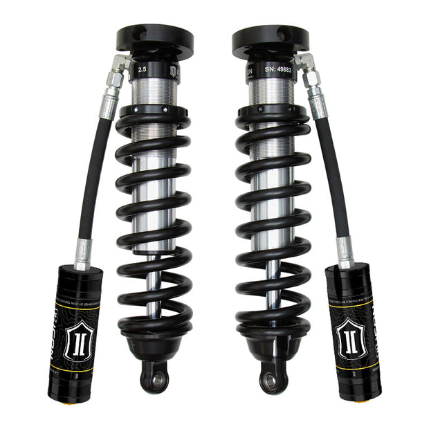 ICON 1996-2002 Toyota 4Runner 0-3" Lift Front V.S. 2.5 Series Coilover Kit Extended Travel Remote Reservoir 700 Lbs/in Spring Rate