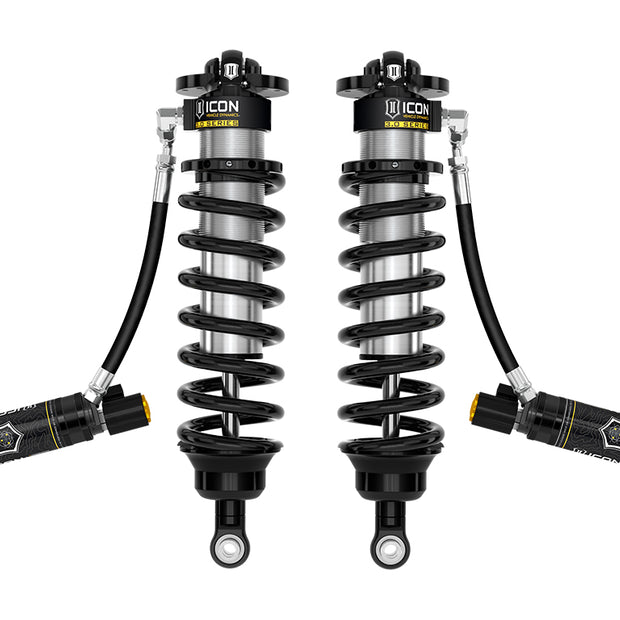 ICON 2022-2025 Toyota Tundra 1.25-3.25" Lift/2023-2025 Sequoia 3-4.25" Lift V.S. 3.0 Series Front Coilover Kit Remote Reservoir W/ CDEV Pair