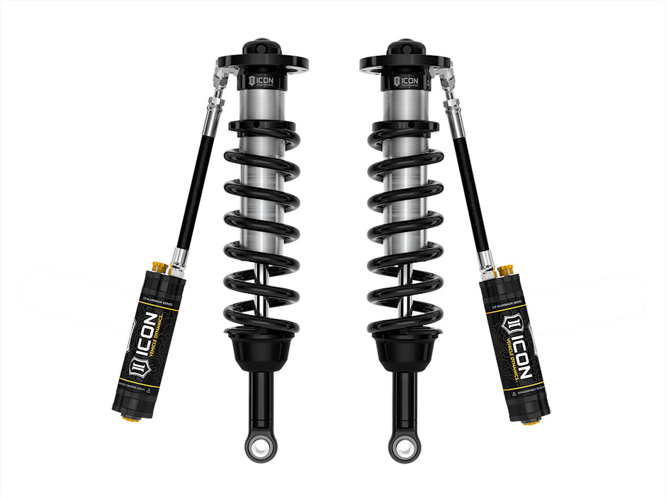ICON 2025 Toyota 4Runner 4WD 1.25-3" Lift Front 2.5 Series Coilover Kit Remote Reservoir W/ CDCV