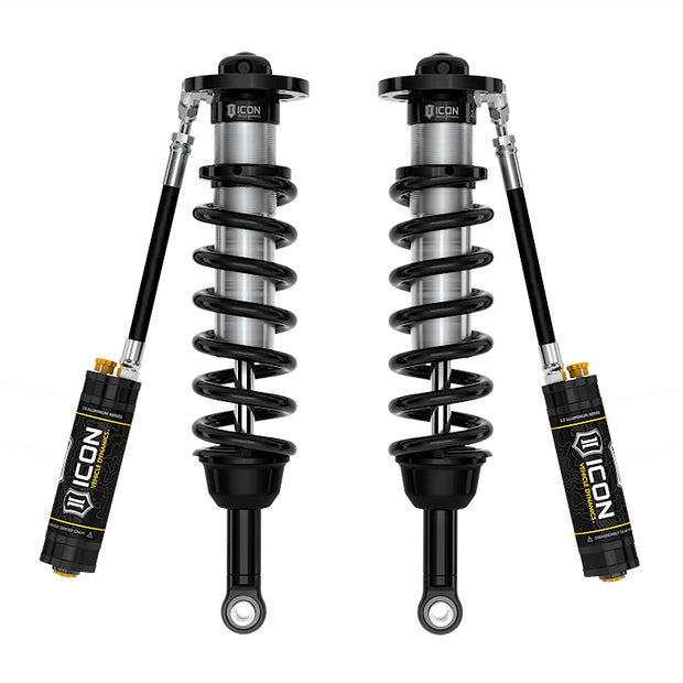 ICON 2025 Toyota 4Runner 4WD 1.25-3" Lift Front 2.5 Series Coilover Kit Remote Reservoir W/ CDCV