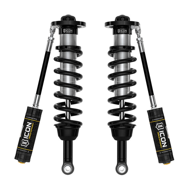 ICON 2025 Toyota 4Runner 4WD 1.25-3" Lift Front 2.5 Series Coilover Kit Remote Reservoir