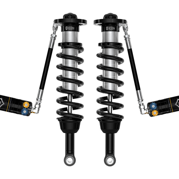 ICON 2025-2026 Toyota 4Runner 2WD 1.25-3" Lift Front 2.5 Series Coilover Kit Remote Reservoir W/ CDXS