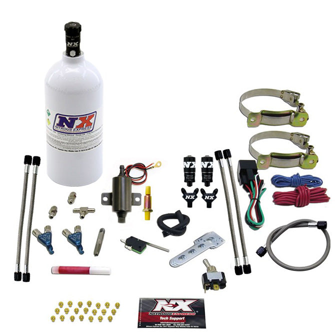 Nitrous Express - TWO CYLINDER "PIRANHA" SYSTEM 2.5 LB - 60002EFIP
