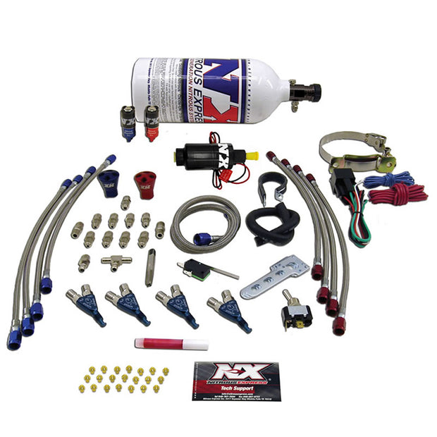 Nitrous Express - FOUR CYLINDER "PIRANHA" SYSTEM (FOR EFI APPLICATIONS) 2 LB - 60007P
