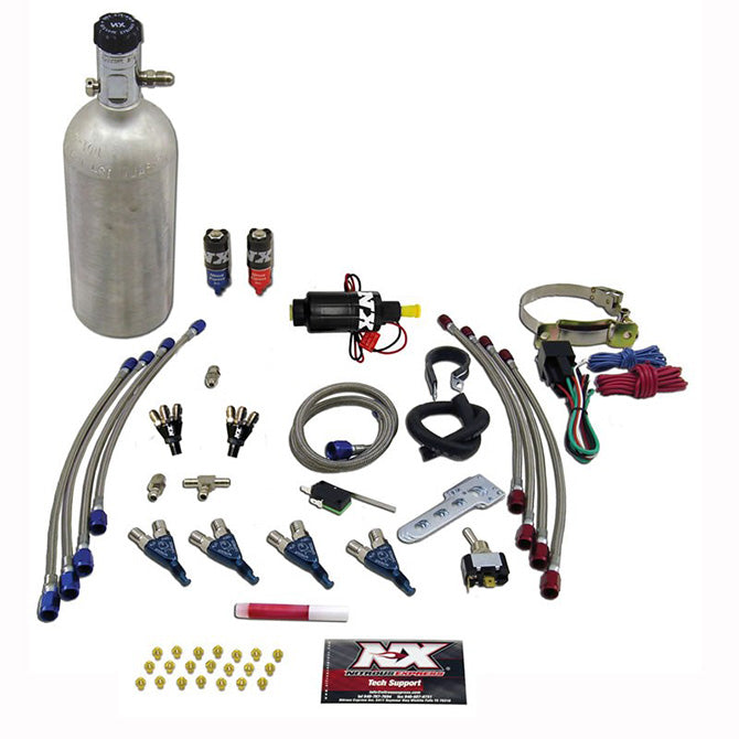 Nitrous Express - FOUR CYLINDER "PIRANHA" SYSTEM (FOR EFI APPLICATIONS) 1.4 LB - 60009P