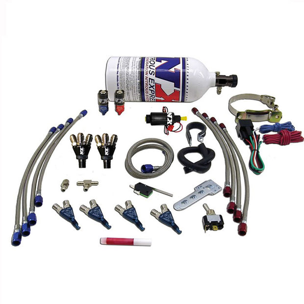 Nitrous Express - FOUR CYLINDER "PIRANHA" SYSTEM (FOR EFI APPLICATIONS) 2.5LB - 60010P