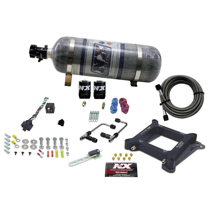 Nitrous Express - 4150 Gemini STAGE 6 (50-100-150-200-250-300HP) WITH COMPOSITE BOTTLE. - 60040-12