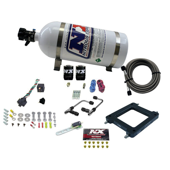 Nitrous Express - Dominator Gemini STAGE 6 (50-100-150-200-250-300HP) WITH 10LB BOTTLE - 60070-10