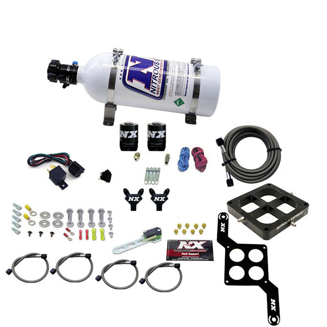 Nitrous Express - DOMINATOR BILLET CROSSBAR PRO POWER (100-200-300-400-500HP) WITH 5LB BOTTLE. - 60547-05